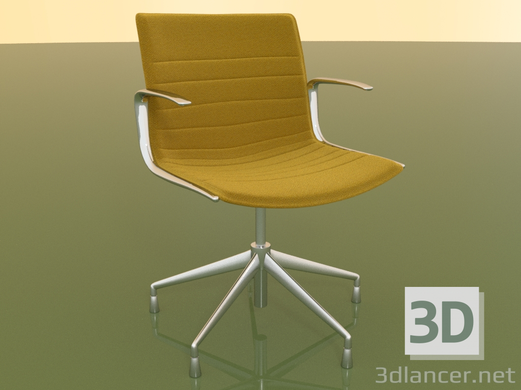 3d model Silla 6202 (5 patas, con reposabrazos, LU1, con tapizado extraíble) - vista previa