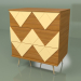 modèle 3D Commode Lady Woo avec motif de couleur (jaune ocre) - preview