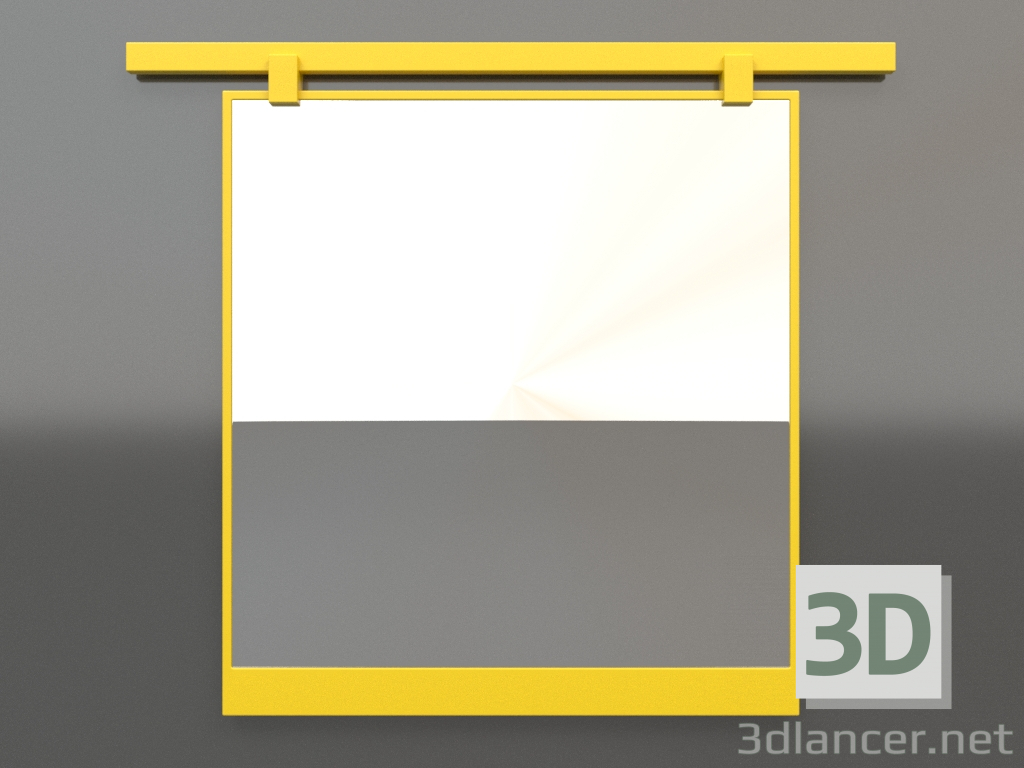 modello 3D Specchio ZL 13 (800х700, giallo luminoso) - anteprima