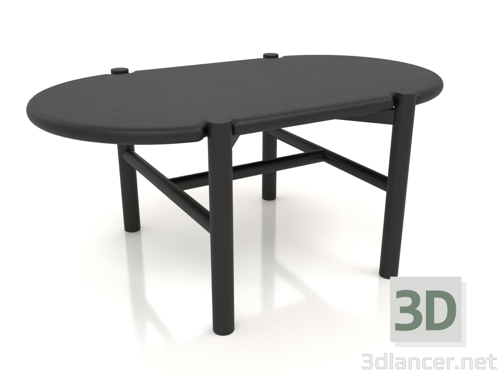 modello 3D Tavolino JT 07 (900x530x400, legno nero) - anteprima