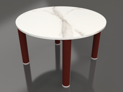 Table basse D 60 (Rouge vin, DEKTON Aura)