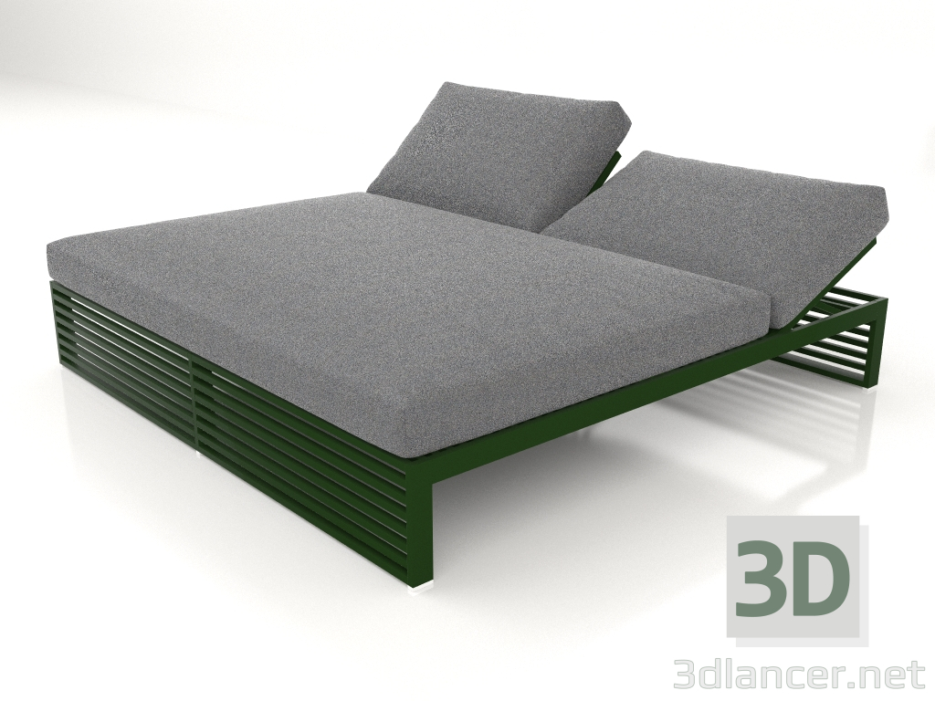 Modelo 3d Cama para descanso 200 (verde garrafa) - preview