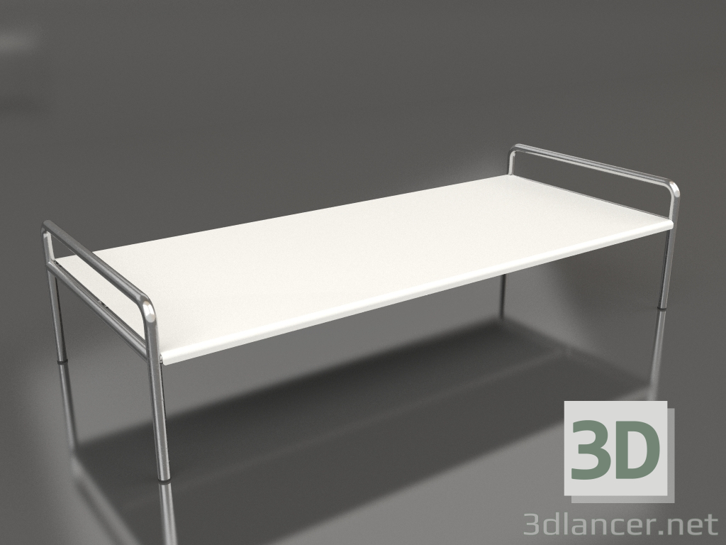 modello 3D Tavolino 153 con piano in alluminio (grigio agata) - anteprima