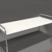 3D Modell Couchtisch 153 mit Aluminium-Tischplatte (Achatgrau) - Vorschau