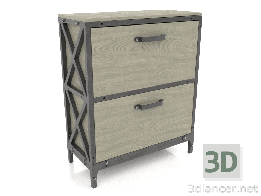 3d model Cómoda (1 sección) - vista previa