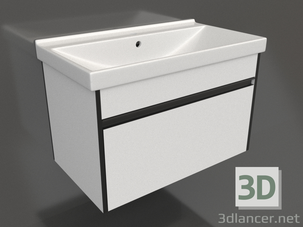 3d model Armario colgante 80 cm (URB0108W) - vista previa