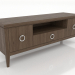 modello 3D Mobile TV 3 1500 mm (frassino alleggerito noce) - anteprima