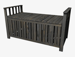 Banc de rangement (foncé)