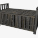 3d model Storage bench (dark) - preview