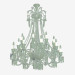 Modelo 3d Люстра Zenith Chandelier CCL 18L de comprimento 2 606 567 - preview