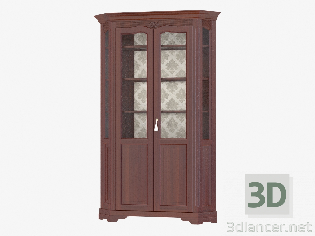 3d model Escaparate angular FS1105 de dos puertas - vista previa