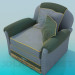 3d model Sillón con almohadones - vista previa