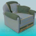 3d model Sillón con almohadones - vista previa