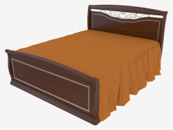 Cama de casal com encosto semicircular para as pernas (1892x1233x2125)