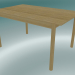 modèle 3D Table en bois linéaire (140х85 cm) - preview