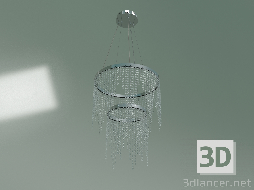 modello 3D Lampadario a sospensione 90088-2 (cromo) - anteprima