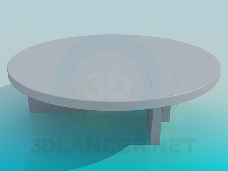 modèle 3D Table ronde d’origine - preview