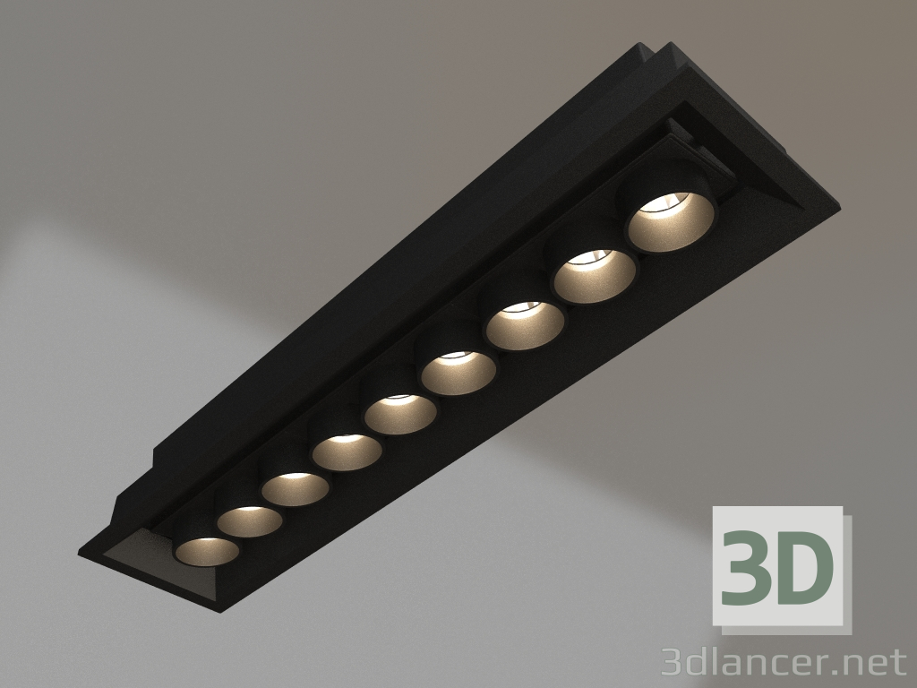 3d model Lamp MS-ORIENT-BUILT-TURN-TC-S67x300-20W Warm3000 (BK-BK, 30 deg, 230V) - preview