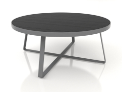 Table à manger ronde Ø175 (DEKTON Domoos, Anthracite)