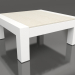 Modelo 3d Mesa lateral (branca, DEKTON Danae) - preview