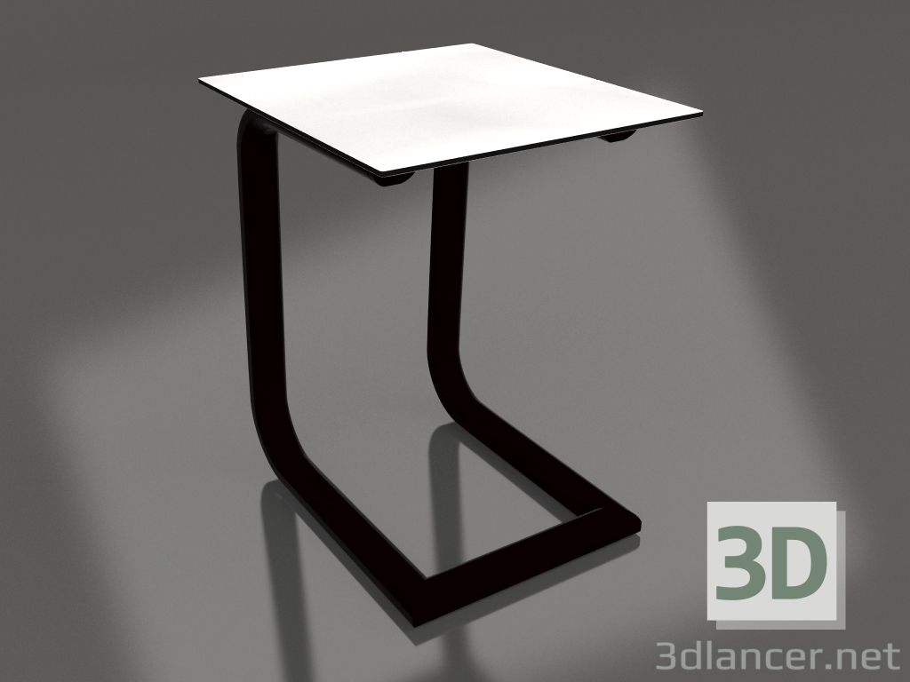 Modelo 3d Mesa lateral C (Preta) - preview