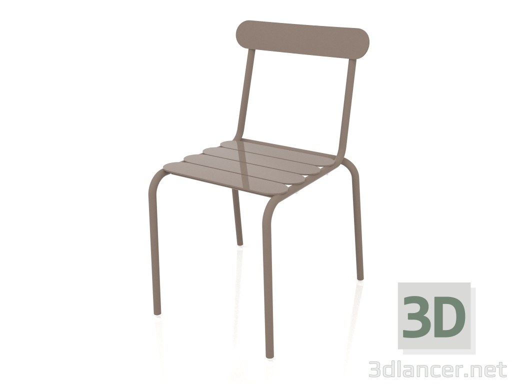 modèle 3D Chaise de salle à manger (Bronze) - preview