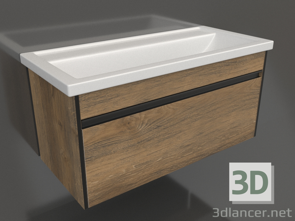 3d model Hanging cabinet 100 cm (URB0110DB) - preview