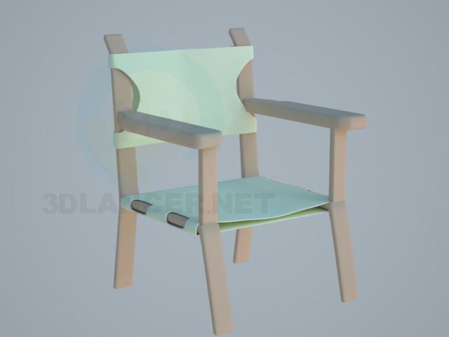 modèle 3D chaise - preview