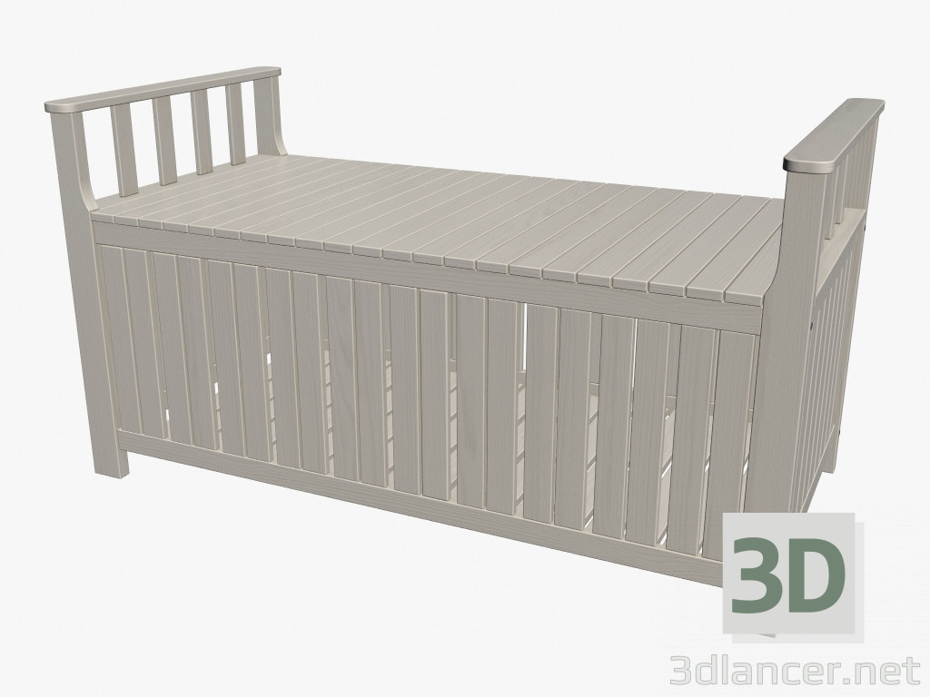 modèle 3D Banc de rangement (lumière) - preview