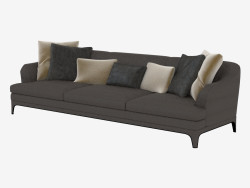 Ledersofa Viersitzer Oscar (302h98h83)