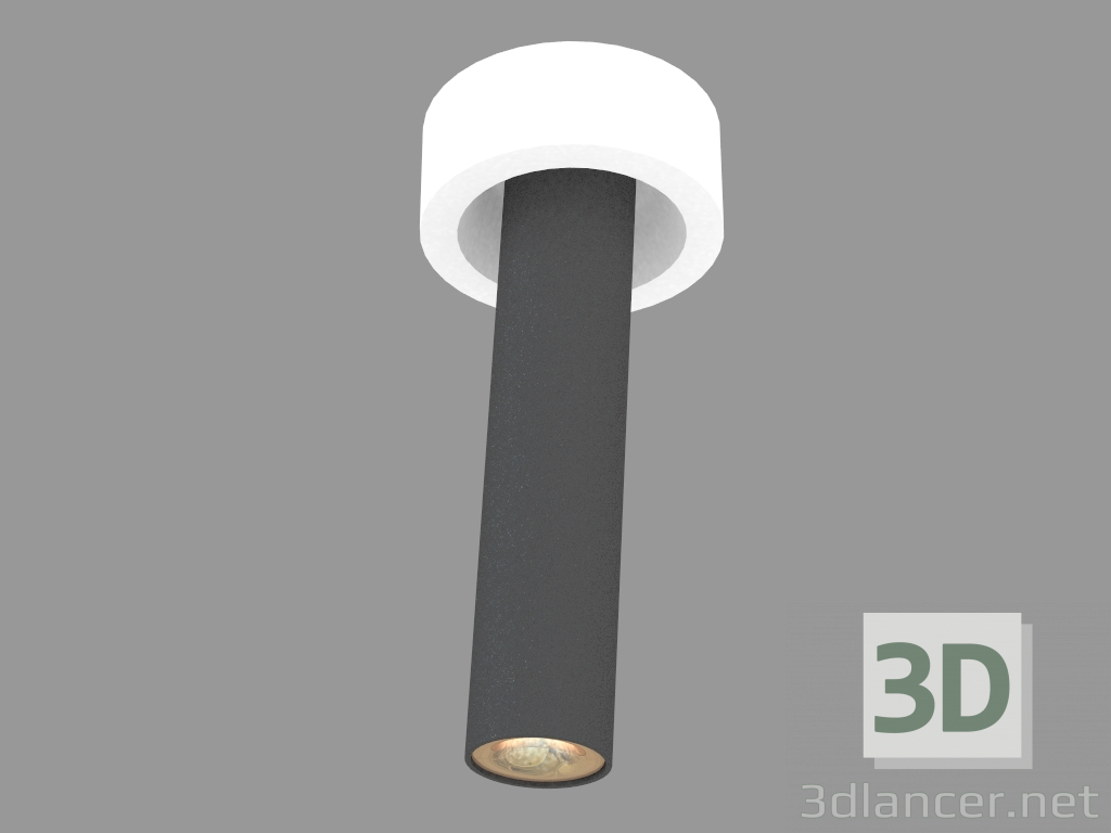 3d model luminaria empotrada (DL268G Negro) - vista previa