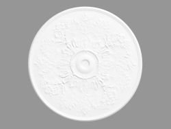 Sortie plafond R64 (95,2 x 95,2 x 4,8 - Ø 95,5 cm)