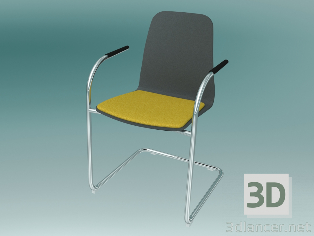 modello 3D Sedia visitatore (K21VN1 2P) - anteprima