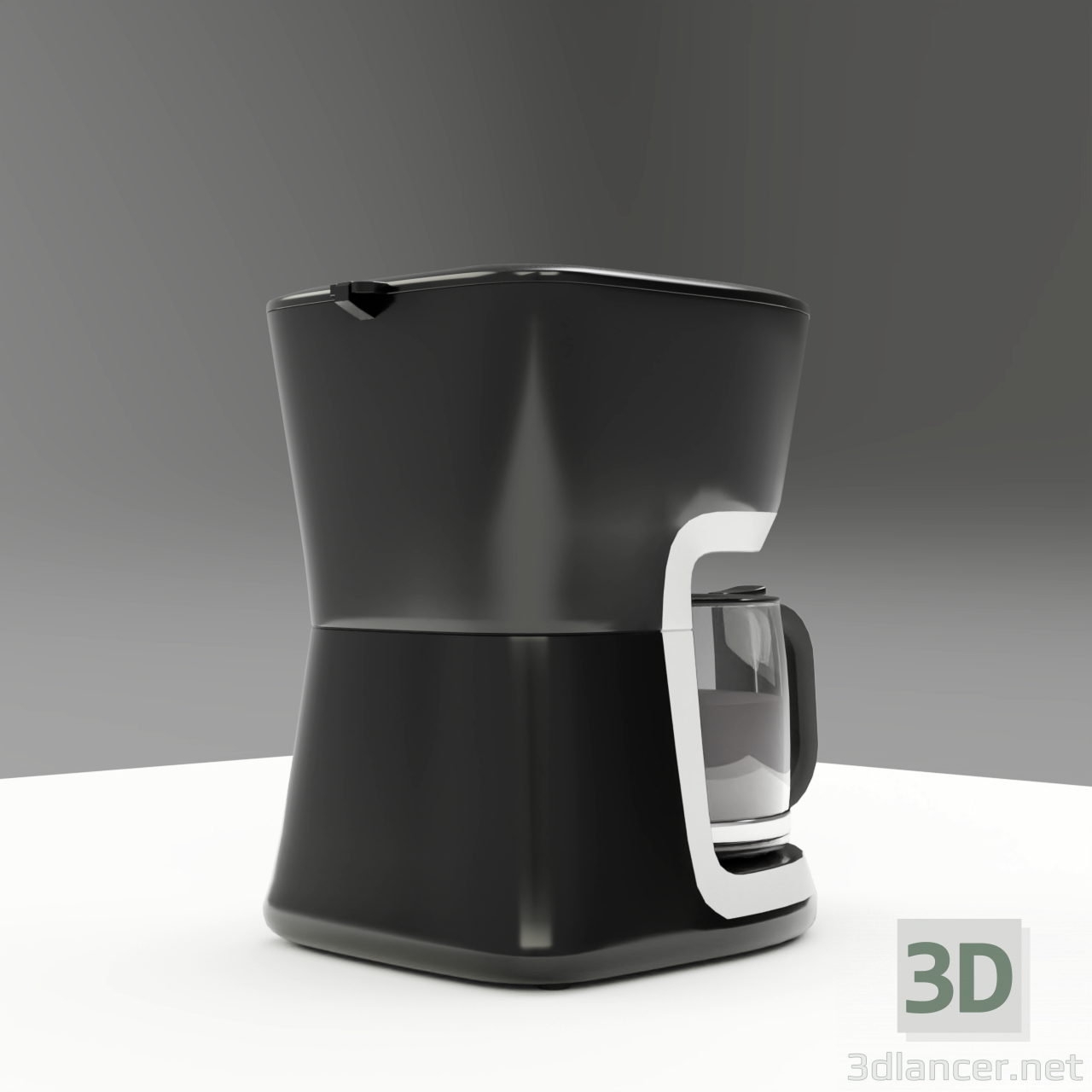 modello 3D di Caffettiera Electrolux Ecm 3505 comprare - rendering