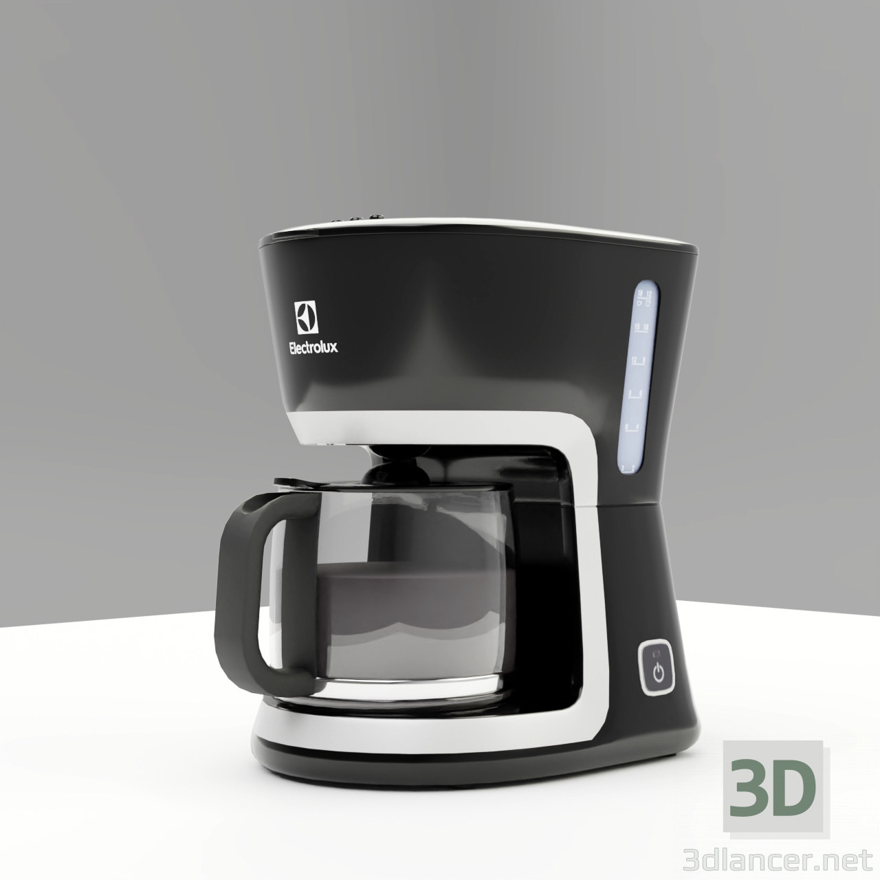 modello 3D di Caffettiera Electrolux Ecm 3505 comprare - rendering