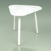 Modelo 3d Mesa lateral 010 (Metal Milk, Carrara Marble) - preview