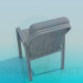 3d model Soft chair with armrests - preview