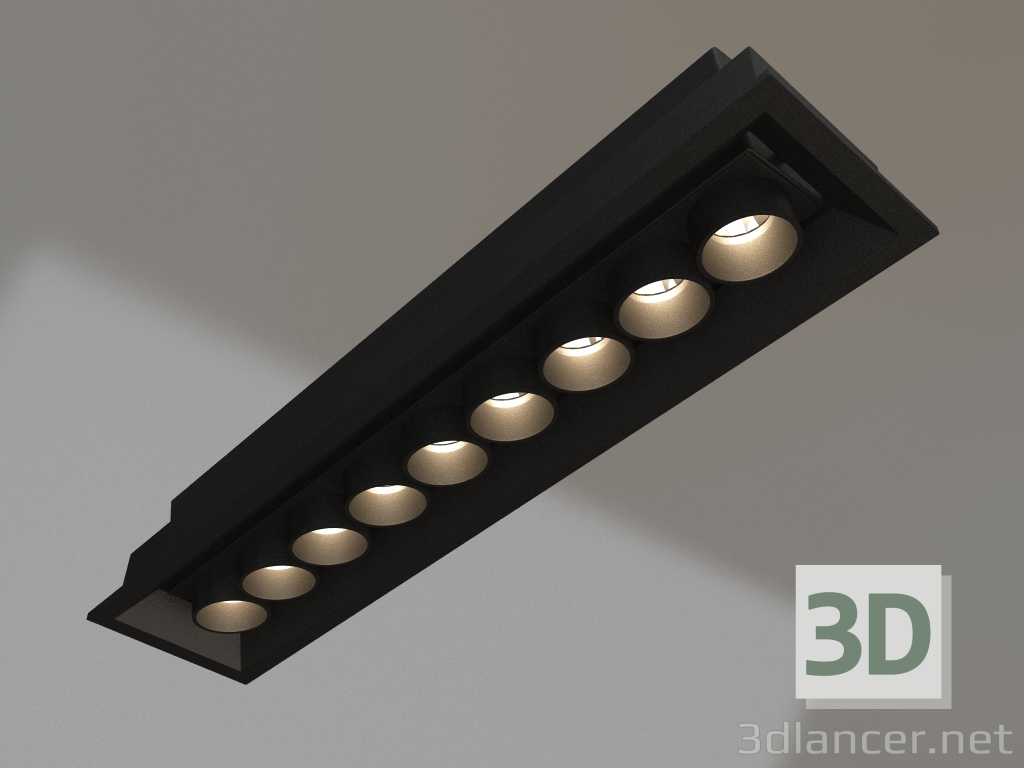 3d model Lamp MS-ORIENT-BUILT-TURN-TC-S67x300-20W Day4000 (BK-BK, 30 deg, 230V) - preview