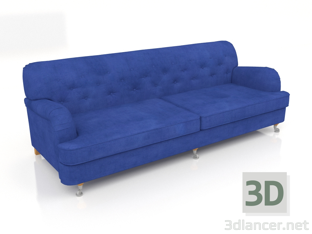 3D Modell Gerades 4-Sitzer-Sofa von Fulhaus - Vorschau