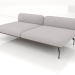 3d model Sofa module 2.5 seater deep (leather upholstery on the outside) - preview