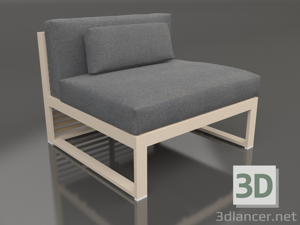 Modelo 3d Sofá modular, seção 3 (Areia) - preview