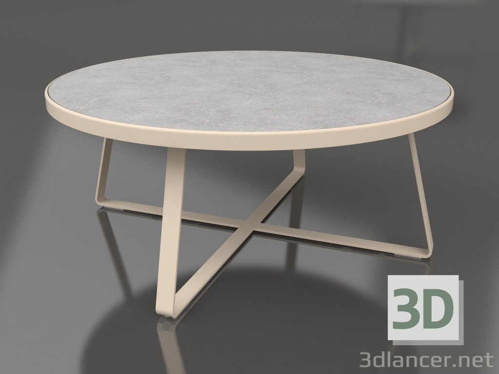 3d модель Стол обеденный круглый Ø175 (DEKTON Kreta, Sand) – превью