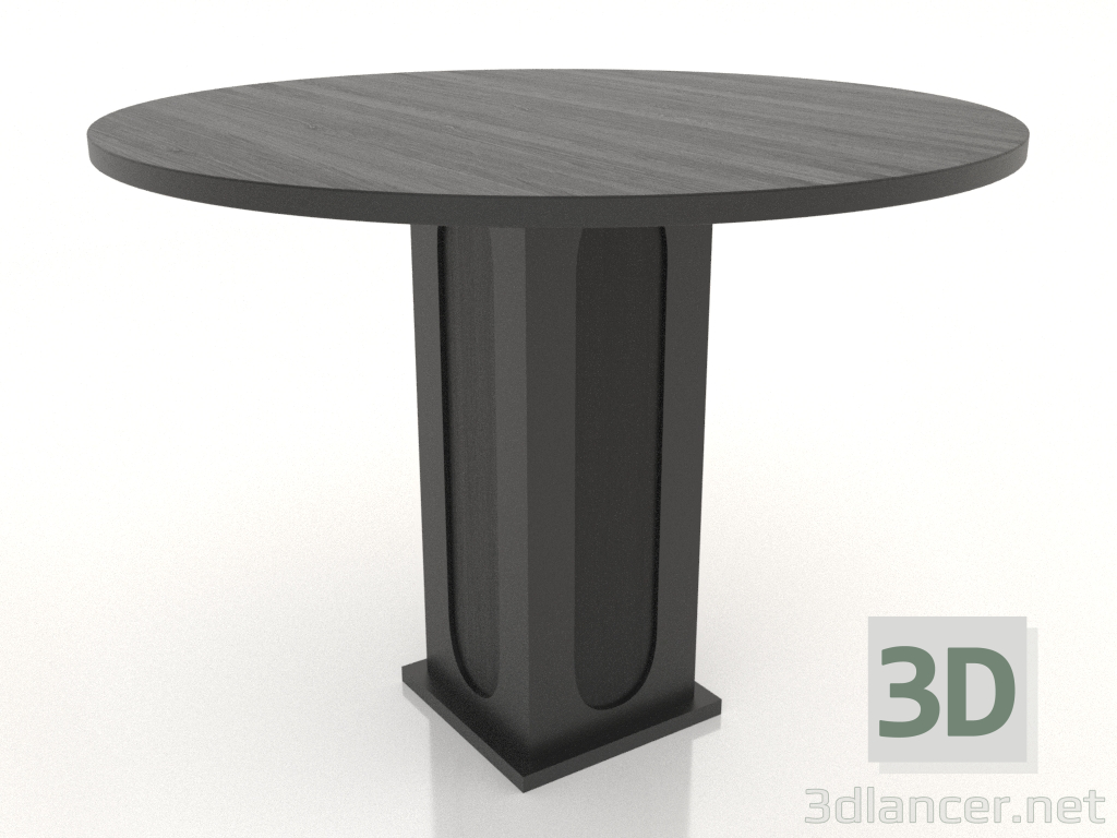 modello 3D Tavolo da pranzo ROTONDO Ø 1000 mm (nero RAL 9005) - anteprima