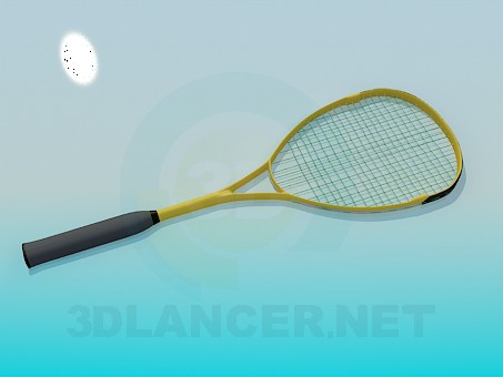 modèle 3D Raquette de tennis - preview