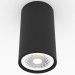 modello 3D lampada LED Superficie (N1595 Black_RAL9003) - anteprima