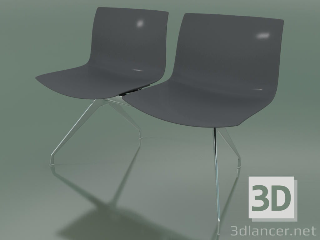 3d model Banco 2036 (doble, polipropileno PO00412) - vista previa