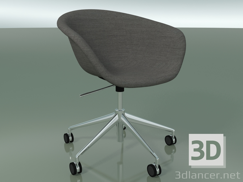 3D Modell Stuhl 4239 (5 Räder, drehbar, mit Polsterung f-1221-c0134) - Vorschau