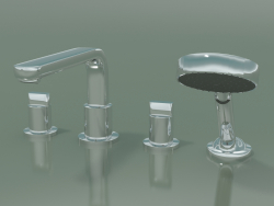 4-hole rim-mounted bath mixer (31447000)