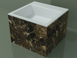 Lavabo da appoggio (01R122302, Emperador M06, L 48, P 48, H 36 cm)