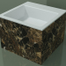 3d model Countertop washbasin (01R122302, Emperador M06, L 48, P 48, H 36 cm) - preview